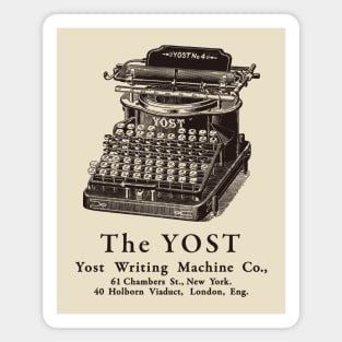 The YOST Typewriter Magnet